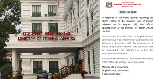 हाम्रो नक्सालाई छिमेकी र अन्तर्राष्ट्रिय समुदायले सम्मान गर्नुपर्छ : परराष्ट्र मन्त्रालय